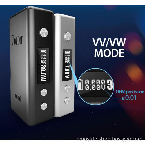 2015 New Product Cloupor Mini 30W Box Mod, Wholesale Original Cloupor Mini 30W
